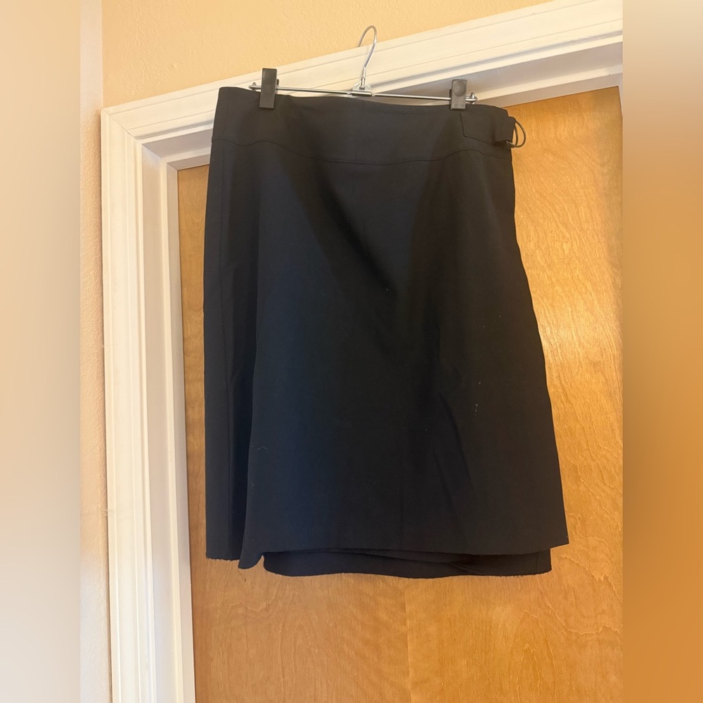 Elegant Black Wrap Women's Skirt